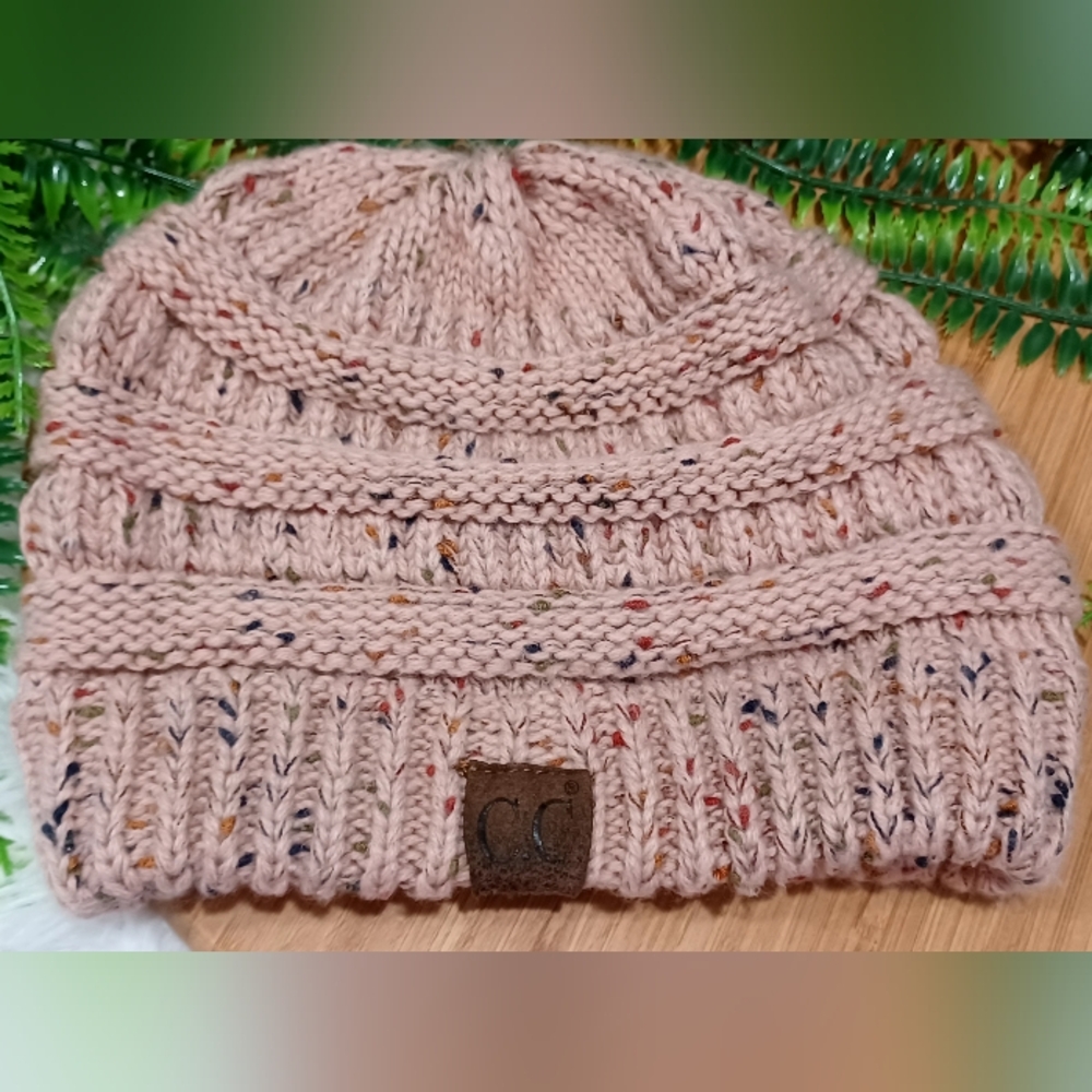 Ladies CCBeanie Indie Pink Confetti #0401 - Picture 2 of 3